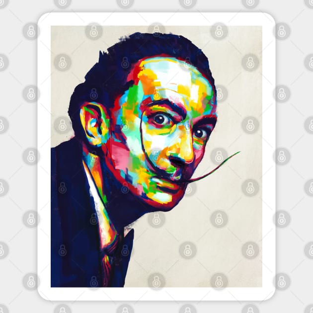 Salvador Dali Painting Sticker by anycolordesigns